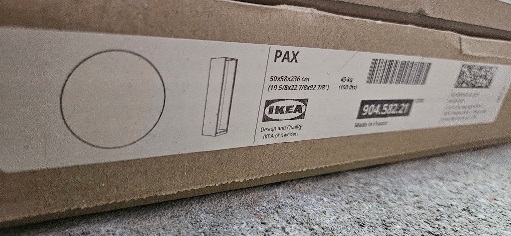 Caisson PAX IKEA 50x58x236 blanc. neuf, toujours emballé, Maison & Meubles, Enlèvement