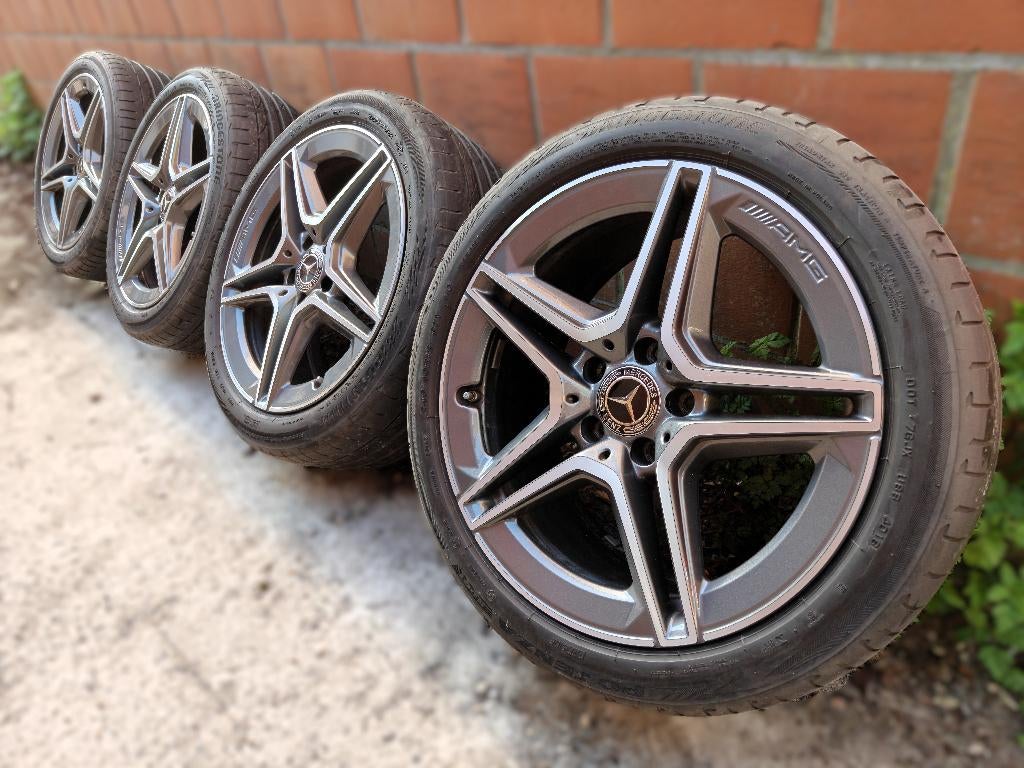 Originele Mercedes AMG pakket velgen, Auto-onderdelen, Banden en Velgen, Ophalen, 18 inch, Gebruikt, Banden en Velgen