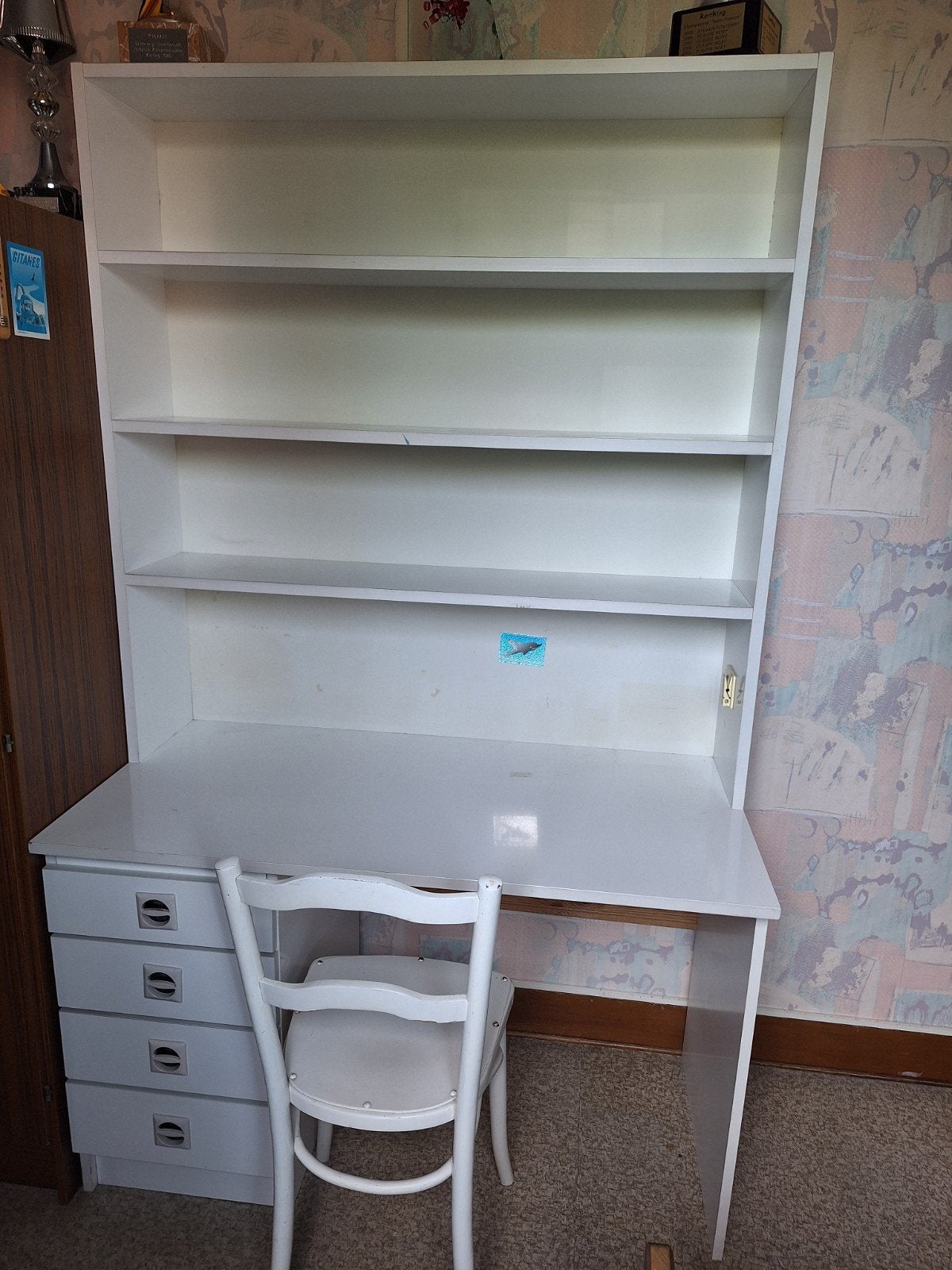 Meuble bureau blanc et chaise, Enlèvement