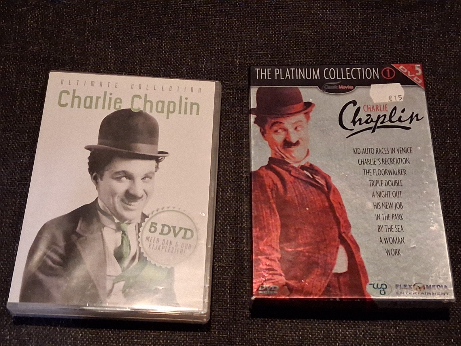 Twee 5dvd-boxen Charlie chaplin collection, Ophalen of Verzenden, Nederlands, Nederlands