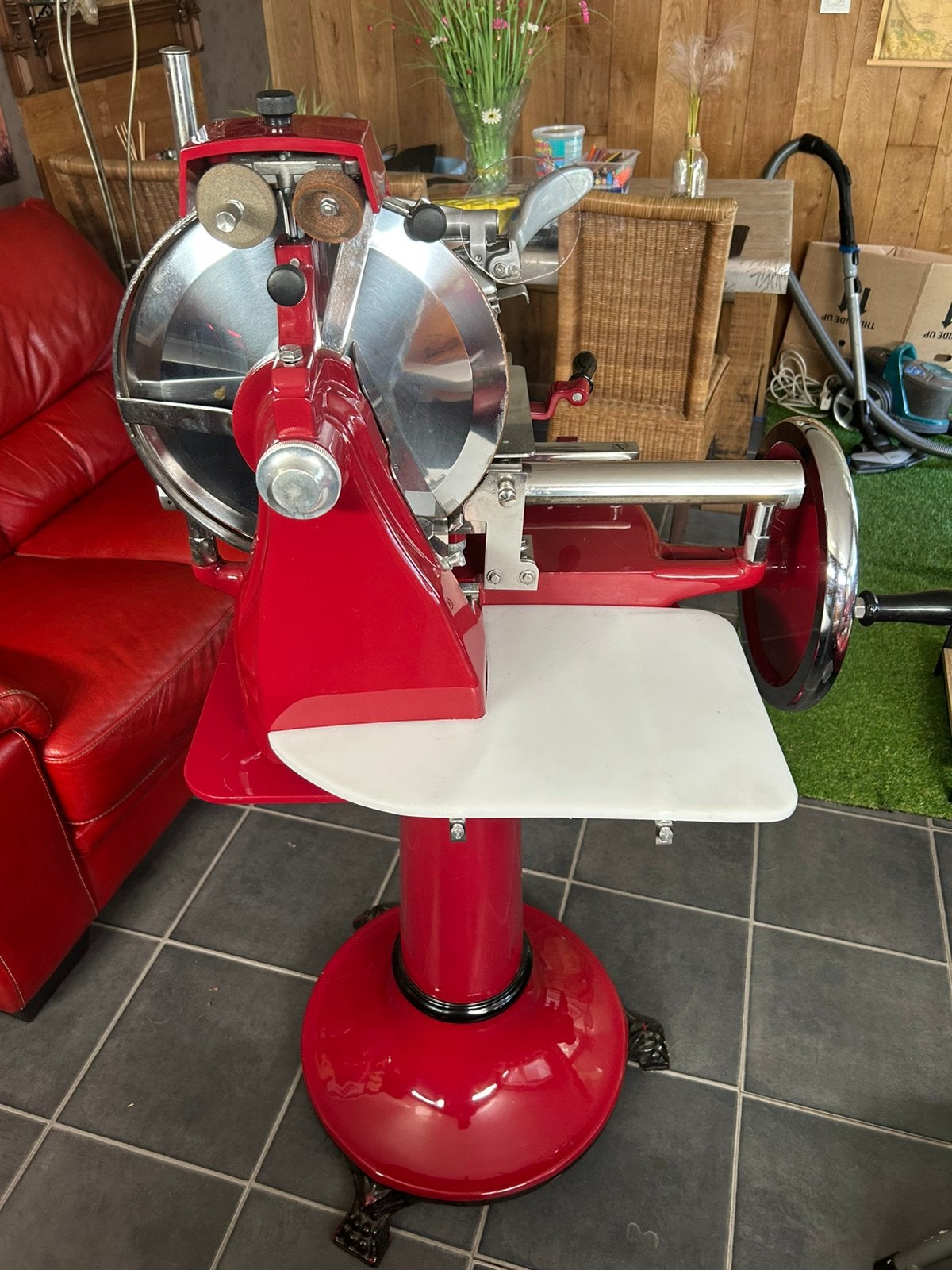 Vleessnijmachine volano, Ophalen, Zo goed als nieuw, Metaal, Snijmachine