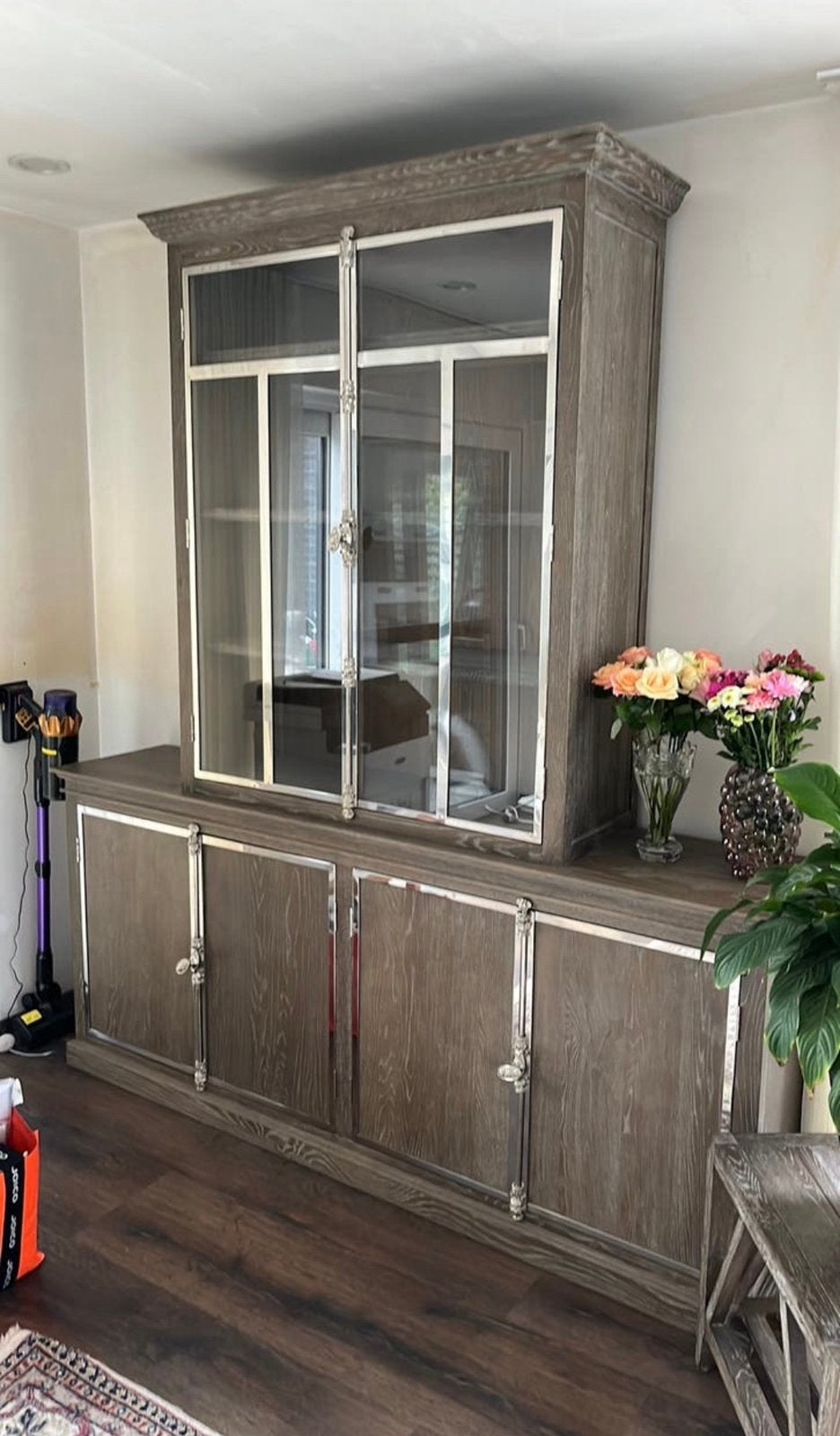 Vitrine , TV , salon tafel, Huis en Inrichting, Ophalen, Zo goed als nieuw, Glas
