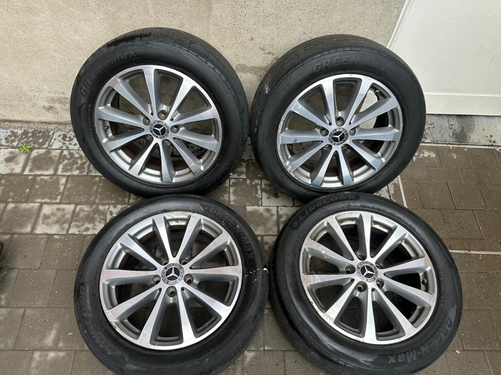 Mercedes Benz e klasse 17 inch origineel velgenset, Auto-onderdelen, Ophalen, Gebruikt, Banden en Velgen, 17 inch