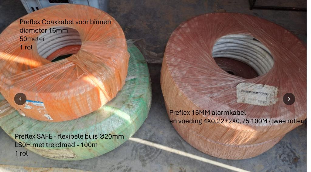 Bekabeling (coax, trekbuis, alarmkabel), Doe-het-zelf en Bouw, Elektriciteit en Kabels, Ophalen, Nieuw, Kabel of Snoer
