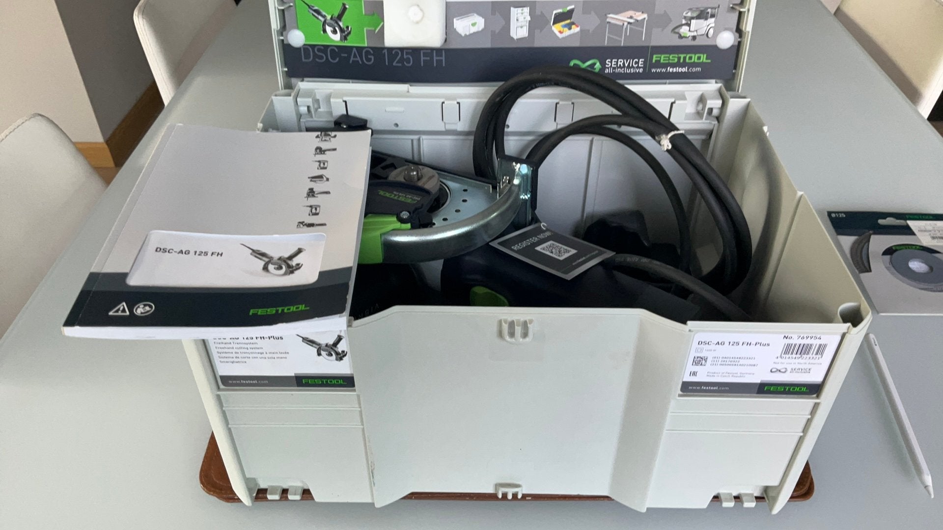 Système de coupe diamanté FESTOOL DSC-AG 125 FH-Plus 1400 W, Bricolage & Construction, Enlèvement, Neuf, 1000 watts ou plus, Meuleuse d'angle