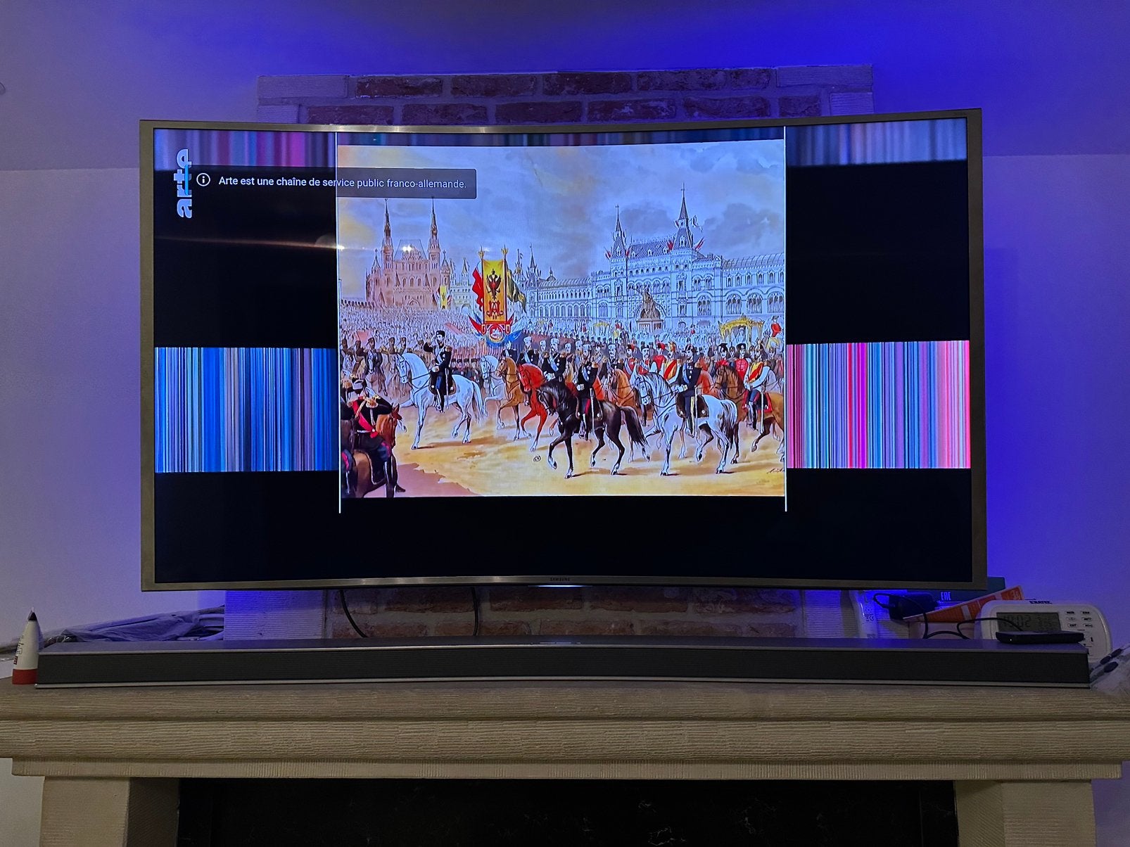 Samsung sUHD 55” curved 3D TV, TV, Hi-fi & Vidéo, LED, 120 Hz, Enlèvement, Utilisé