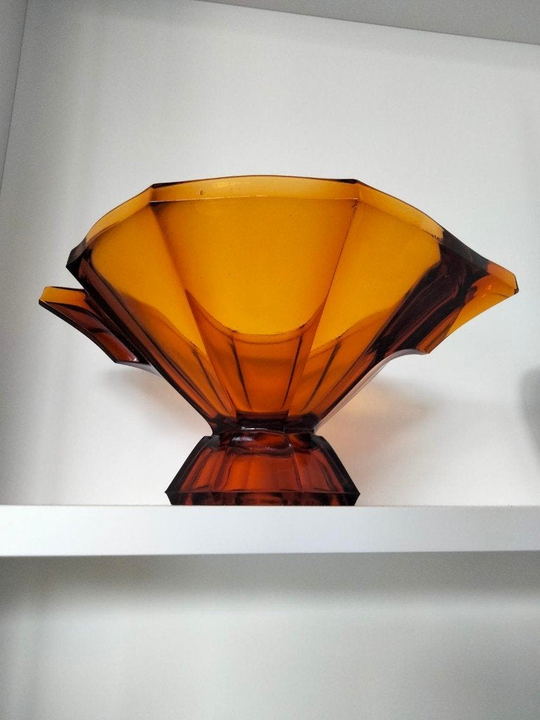 Art Deco coupe glas Oost-Europa brocante, Ophalen