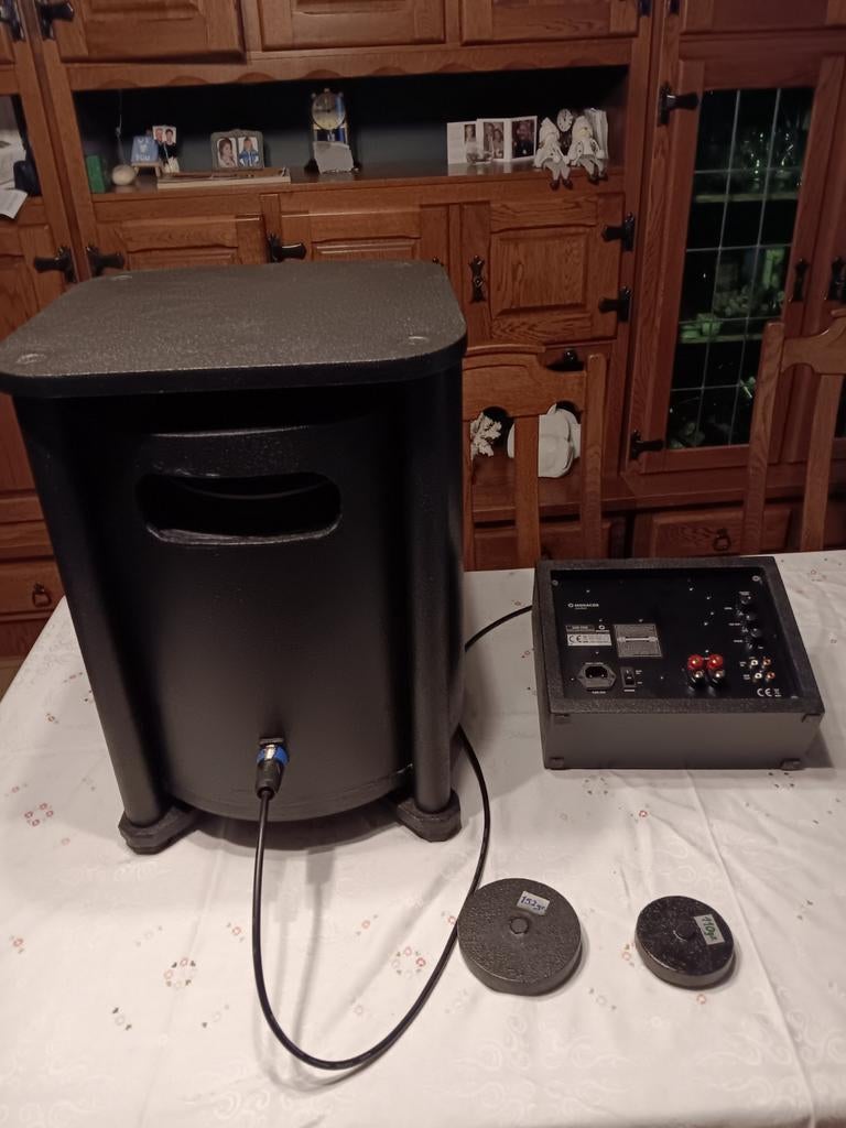 Subwoofer met losse versterker, Ophalen