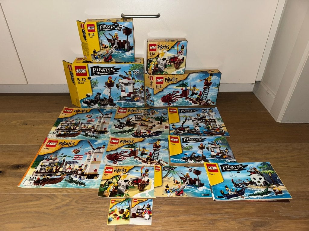 Lego Pirates 2009 & 2015 relaunch lot, Enlèvement ou Envoi, Lego, Ensemble complet, Pirates