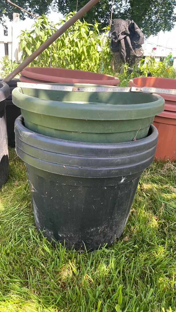 Pots de fleurs, Jardin & Terrasse, Rond, 30 à 60 cm, Enlèvement, Utilisé