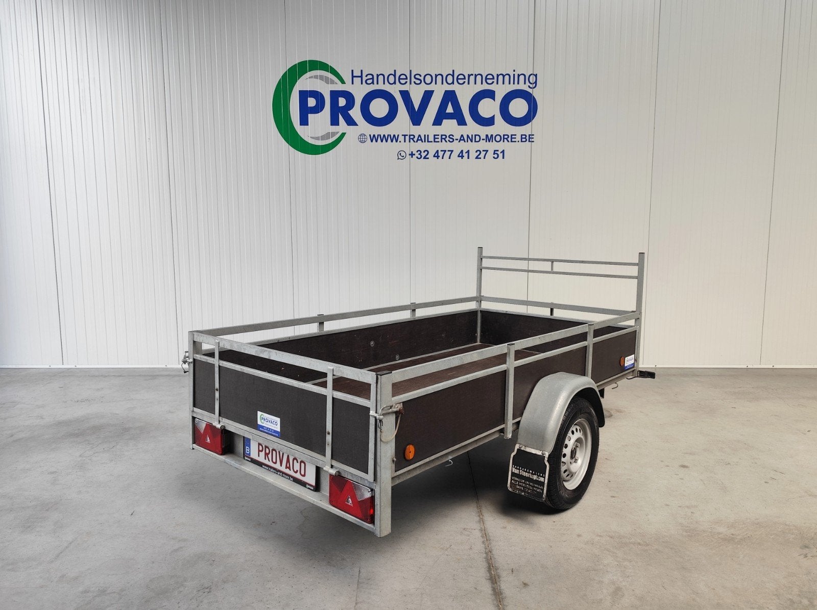 aanhangwagen 750kg keuringsvrij • 130x258cm •perfecte staat, Autos : Divers, Remorques, Enlèvement