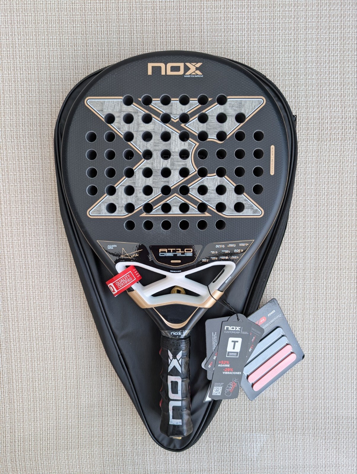 Padel racket NOX AT10 Genius 18K 2026, Ophalen of Verzenden, Nieuw, Padelracket