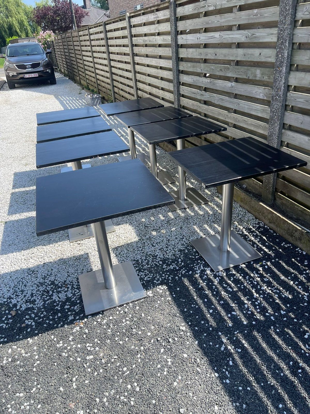 Terrastafels 65€/stuk, Tuin en Terras, Ophalen, Zo goed als nieuw