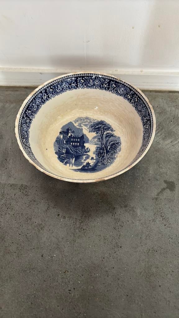 Vintage kom – Sphinx Maastricht “Cambridge Blue, Ophalen