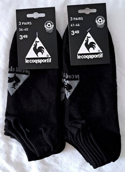 Nieuwe zwarte sokken Lecoqsportif, Kleding | Heren, Ophalen of Verzenden, Nieuw, Maat 39 t/m 42, Zwart