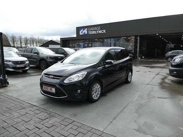 Ford Grand C-Max 1.6 i benzine 150pk Titanium Leder, Auto's, Ford, Monovolume, Bedrijf, 154 g/km, Grand C-Max