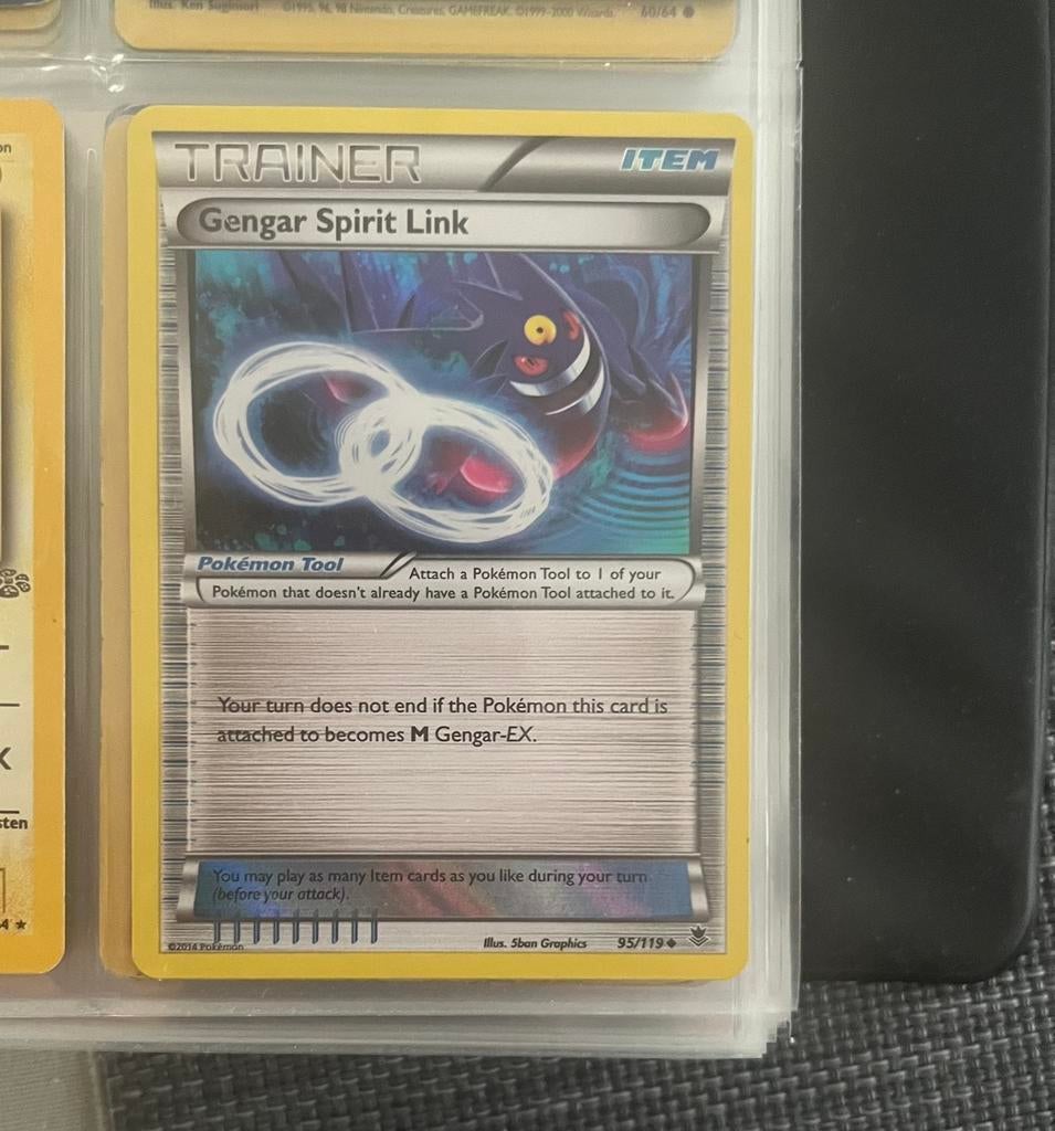 Gengar Spirit Link trainer kaart holo, Ophalen of Verzenden, Zo goed als nieuw