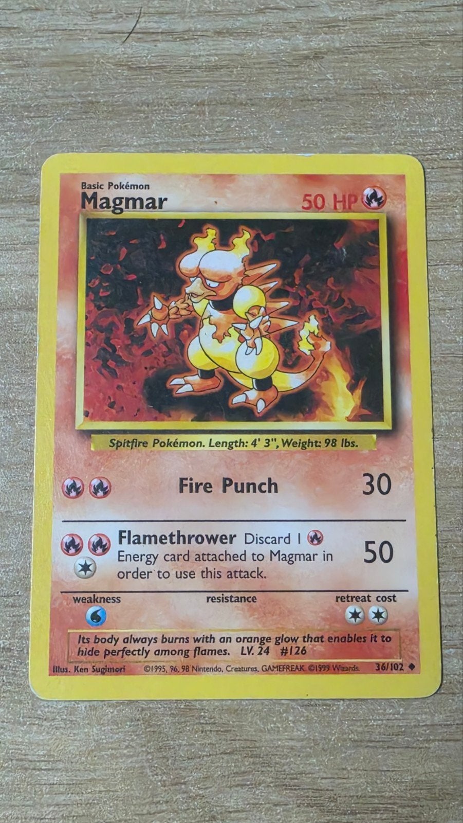 Magmar 36/102, Hobby en Vrije tijd, Verzamelkaartspellen | Pokémon, Ophalen