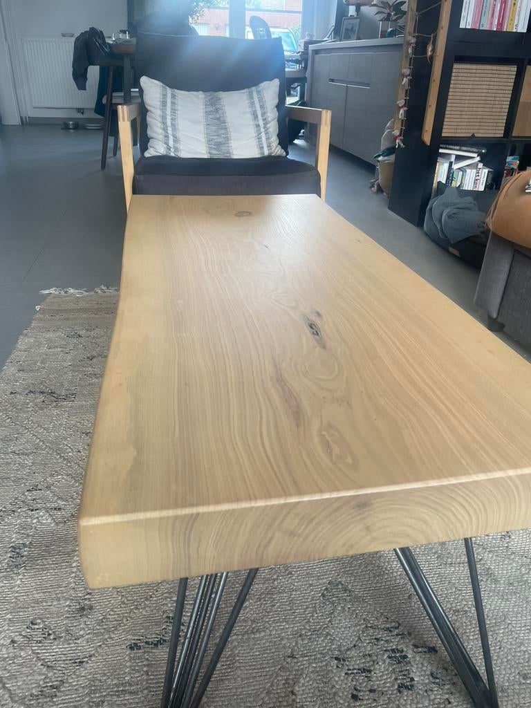 Salontafel, Huis en Inrichting, Tafels | Eettafels, Gebruikt, Minder dan 50 cm, 100 tot 150 cm, tot twee personen, Overige vormen