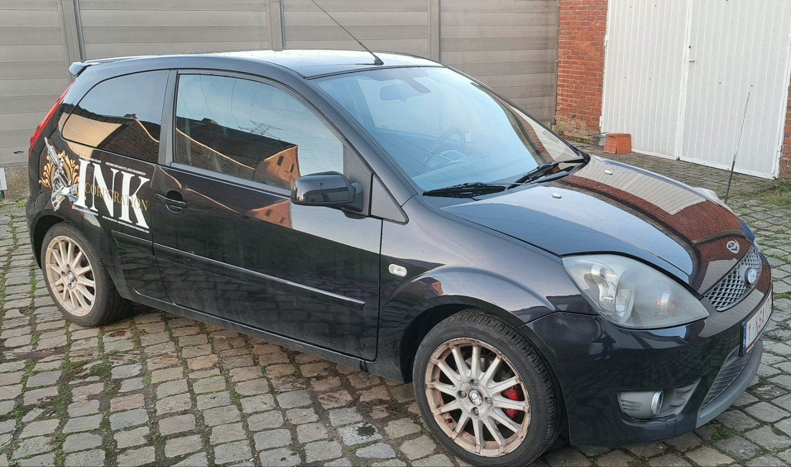 Ford Fiesta sport 1.6/74KW/100PK, Auto's, Voorwielaandrijving, Zwart, 4 cilinders, Leder en Stof