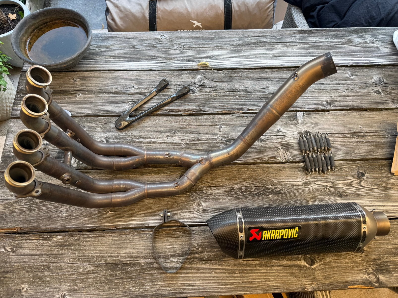 Pot d'échappement Bmw S1000RR 09-18 Akrapovic Racing Line, Motos, Enlèvement ou Envoi, Utilisé