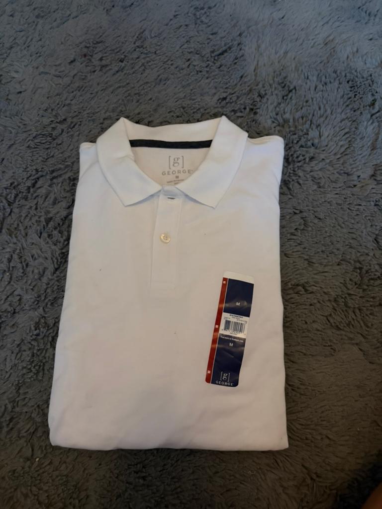 Polo de George Brand en Amérique, taille M, neuf, Envoi, Comme neuf, Taille 48/50 (M), Blanc