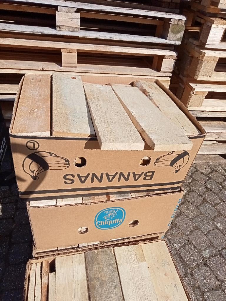 Droog brandhout, stookhout, vuurkorfhout, Tuin en Terras, Brandhout, Ophalen