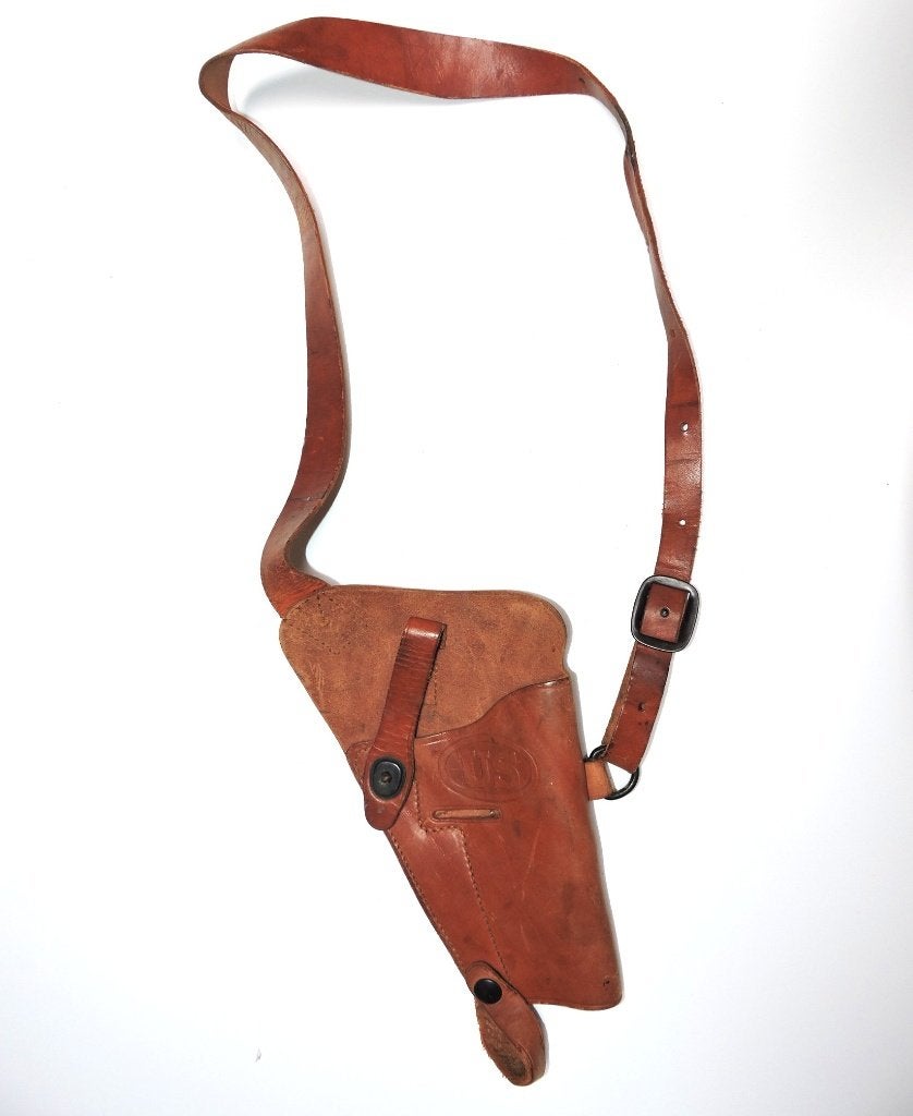 1943 - 44 HOLSTER COLT 45 PARACHUTIST US ENGER KRESS, Ophalen of Verzenden, Overige soorten