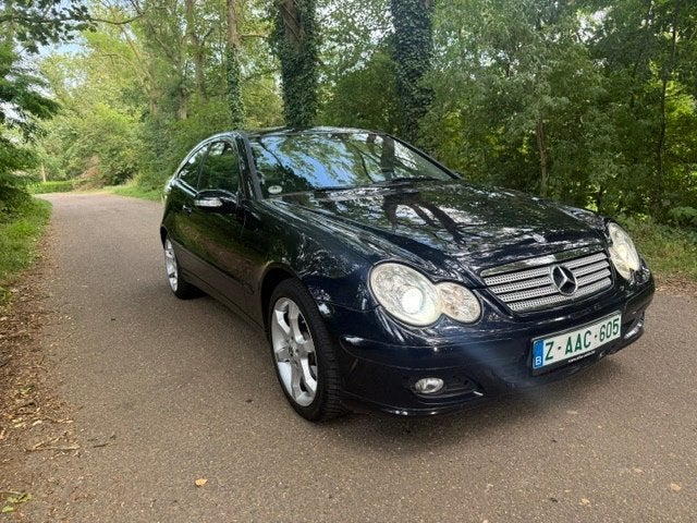 MB C Coupe Kompressor Sport Edition Airco Leer Xenon! TOP!, Auto's, 4 zetels, 4 cilinders, Blauw, Leder