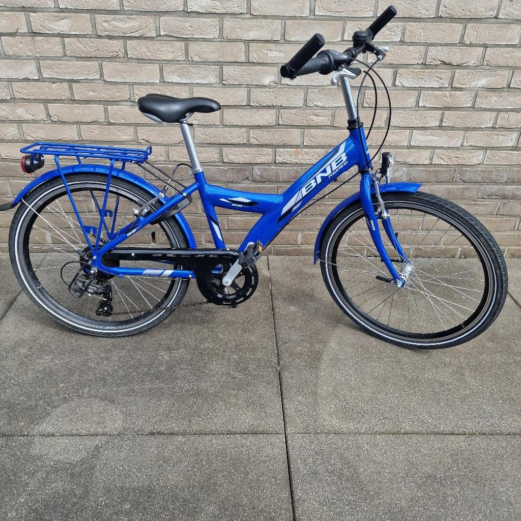 Jongen fiets BNB Powerkid 24" blauw / wit, 24 pouces, BNB, Comme neuf, Enlèvement