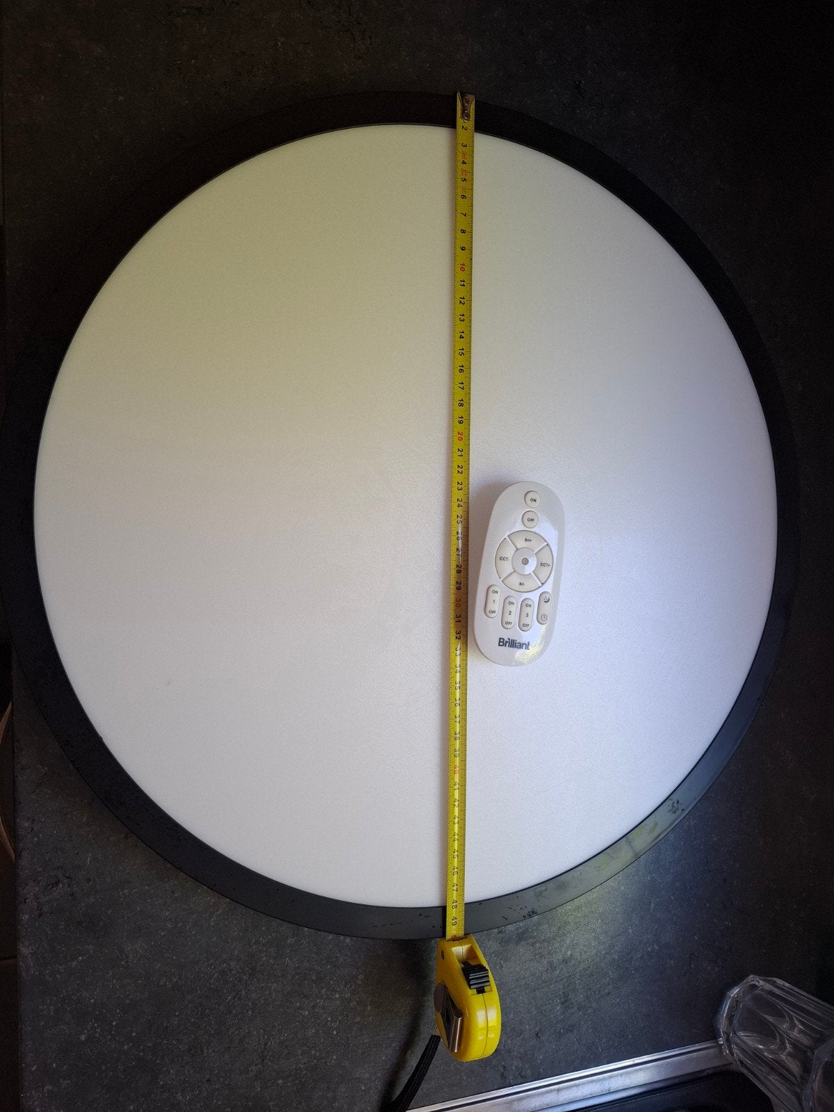 Led plafondverlichting, Ophalen, Kunststof, 50 cm, Modern
