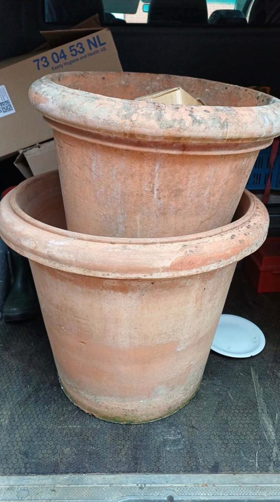 Pots en terre cuite, Jardin & Terrasse, Enlèvement, Comme neuf