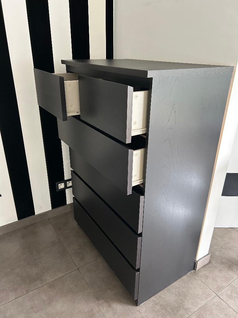 hoge ladekast, Huis en Inrichting, Kasten | Ladekasten, Ophalen, Gebruikt, 5 laden of meer, 100 tot 150 cm