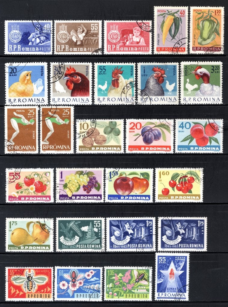 ROEMENIE Lot 1963 gestempeld, Verzenden, Overige landen, Gestempeld