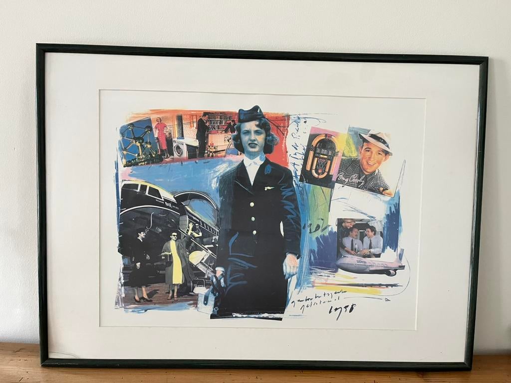 Cadre à affiche Sabena 50/70 cm, Enlèvement ou Envoi
