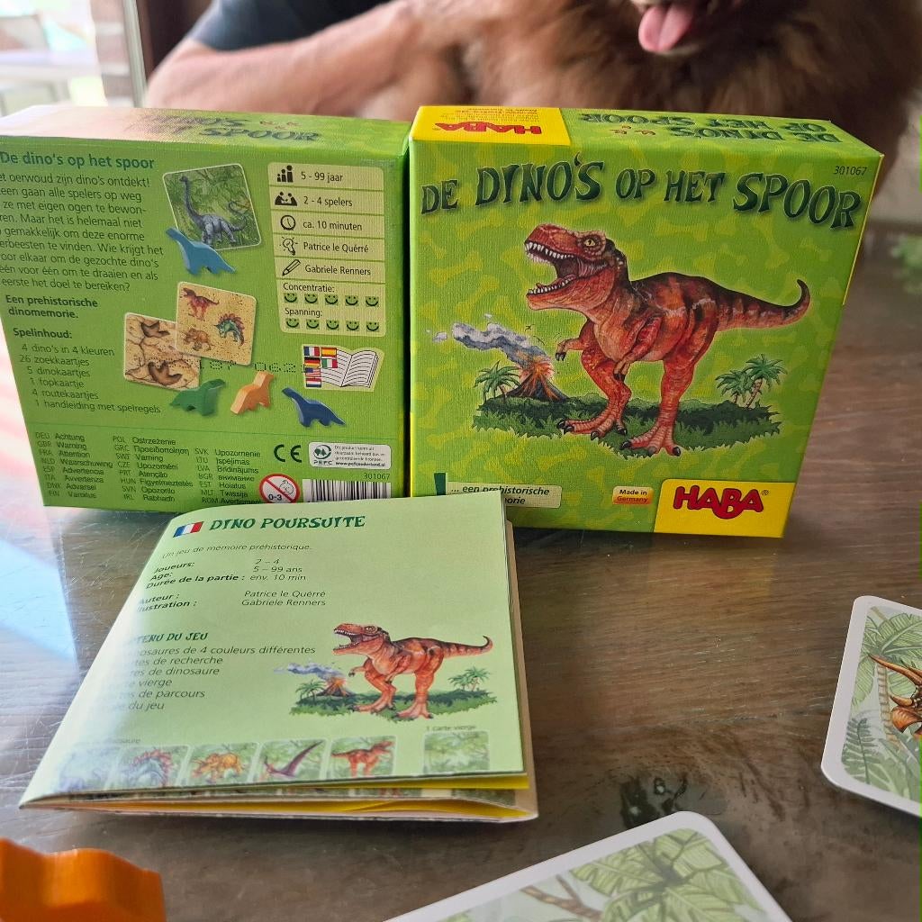gezelschapsspel: de DINO'S op het spoor, als nieuw, Hobby en Vrije tijd, Gezelschapsspellen | Bordspellen, Zo goed als nieuw, Ophalen