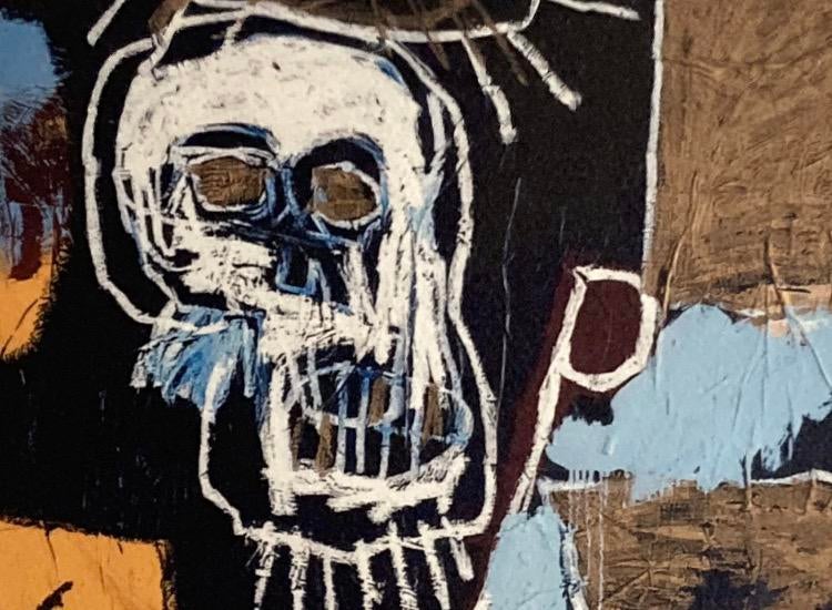 Jean-Michel Basquiat: lithografie verkocht ingelijst, Antiek en Kunst, Ophalen of Verzenden