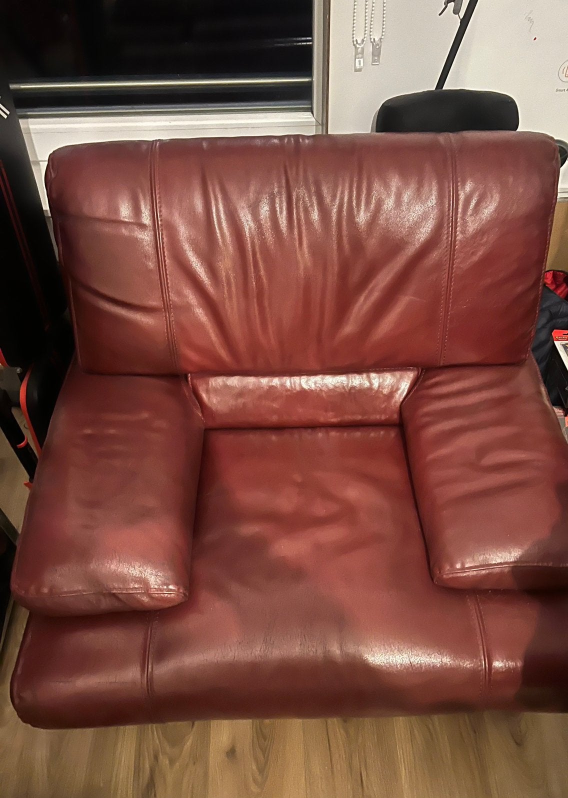 bordeauxrode fauteuil / relaxstoel, Huis en Inrichting, Ophalen, Gebruikt