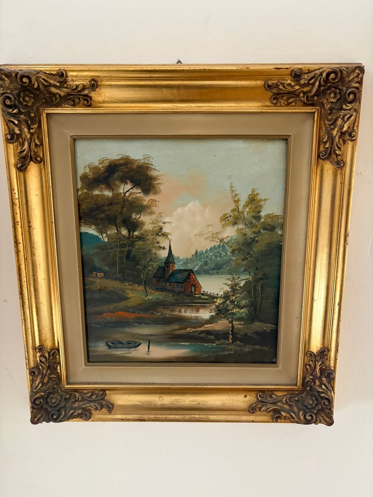 Schilderij anno 1920, Antiek en Kunst, Ophalen, Gesigneerd, Olieverf