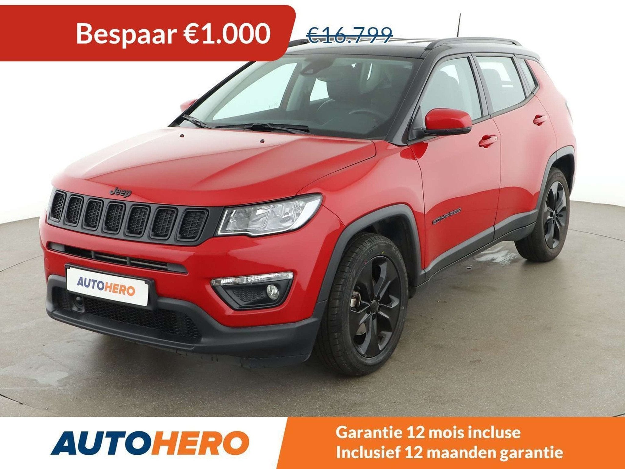 Jeep Compass 1.4 M-Air Longitude FWD, Rouge, Achat, 174 g/km, 5 places