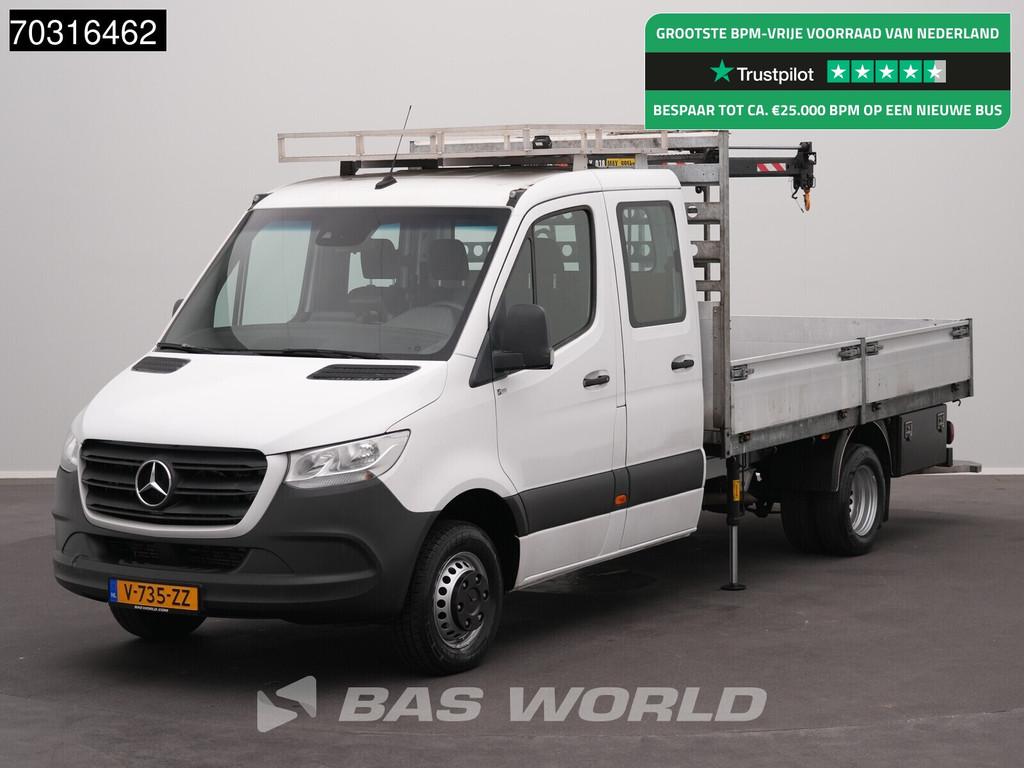 Mercedes Sprinter Automaat Kraanwagen HIAB T-CLX 018 B-2 Dub, Auto's, Bestelwagens en Lichte vracht, Bedrijf, Te koop, Achteruitrijcamera