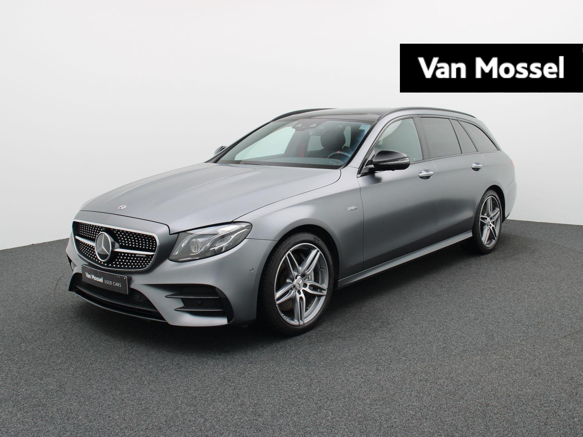 Mercedes-Benz E AMG 53 4MATIC+ Estate + LICHTE VRACHT + BURM, Auto's, Automaat, Dealer onderhouden, 435 pk, Leder en Stof