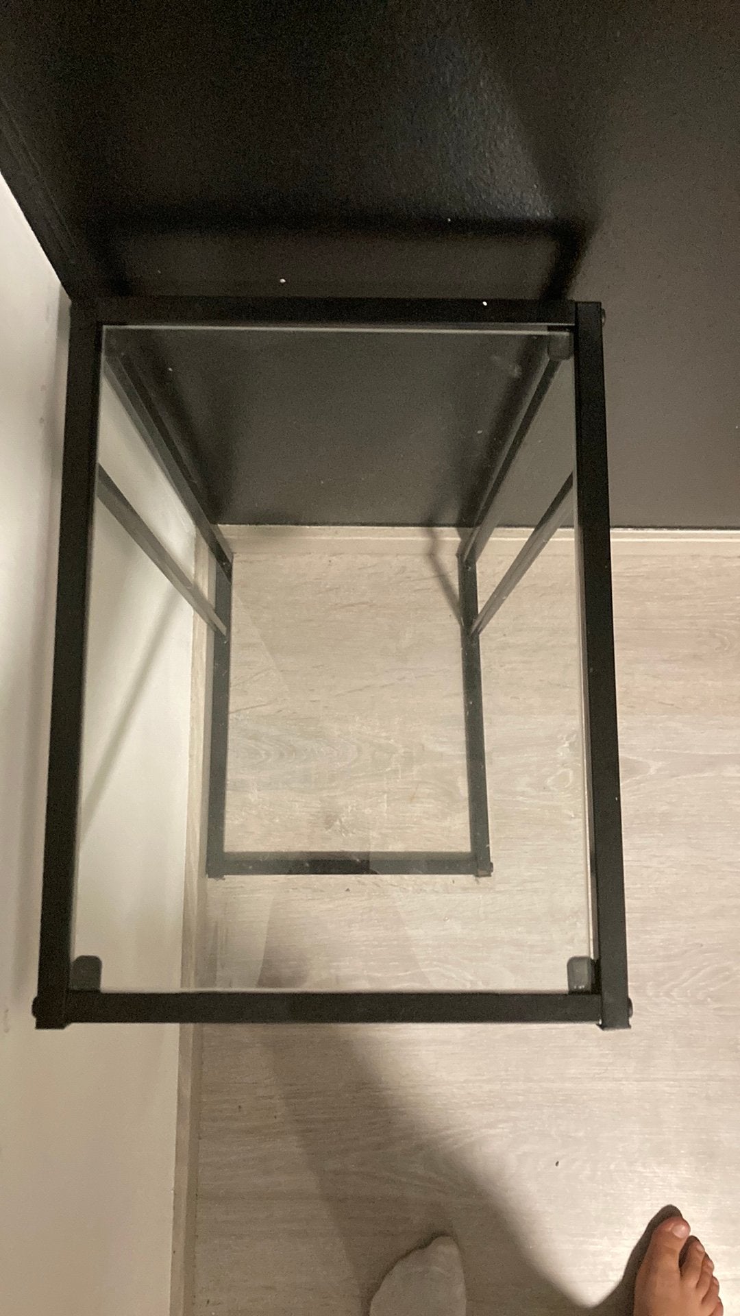 Glazen tafel, Huis en Inrichting, Ophalen, Zo goed als nieuw