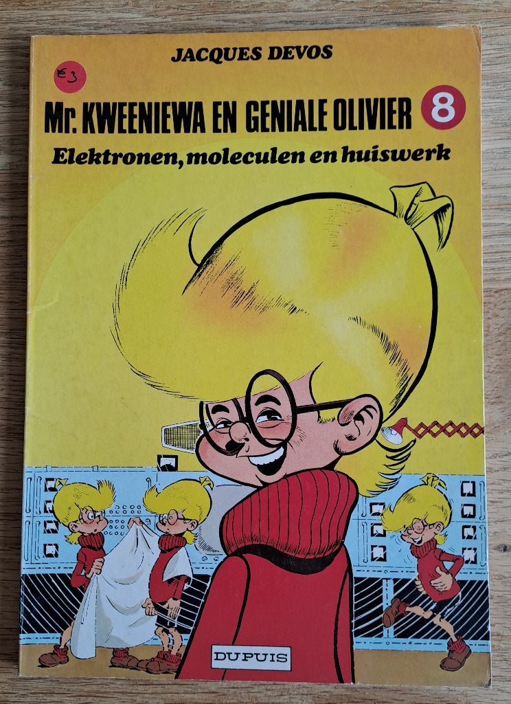 8-Mr.Kweeniewa en Geniale Olivier-Elektronen, moleculen en.., Boeken, Gelezen, Eén stripboek, Ophalen of Verzenden, Jacques Devos