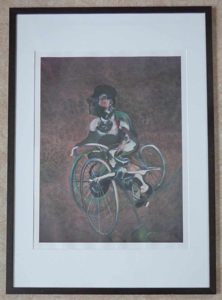 FRANCIS BACON / BICYCLETTE / OFFSET-LITHO / 104x74cm / KADER, Signé, Enlèvement, Lithographie