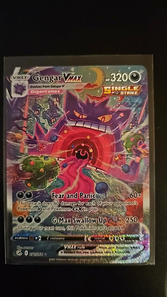 Gengar VMAX - FST271 - Fusion Strike, Pokémon, Hobby en Vrije tijd, Ophalen