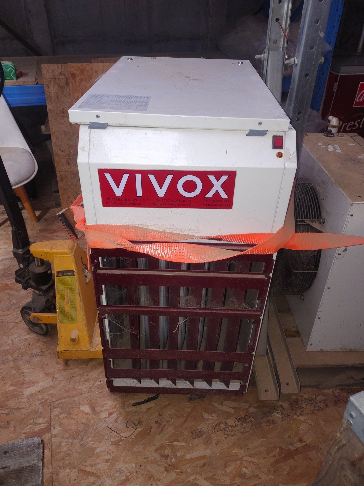 vivox verwarming op gas voor loods, 800 watts ou plus, Enlèvement, Utilisé, 80 cm ou plus