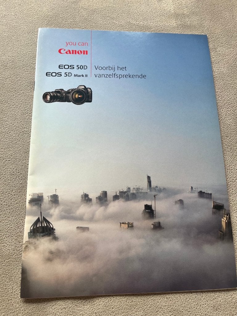 Technische brochure Canon EOS 5D Mk2 en 50D, Fotograferen en Filmen, Nieuw, Ophalen of Verzenden, Canon