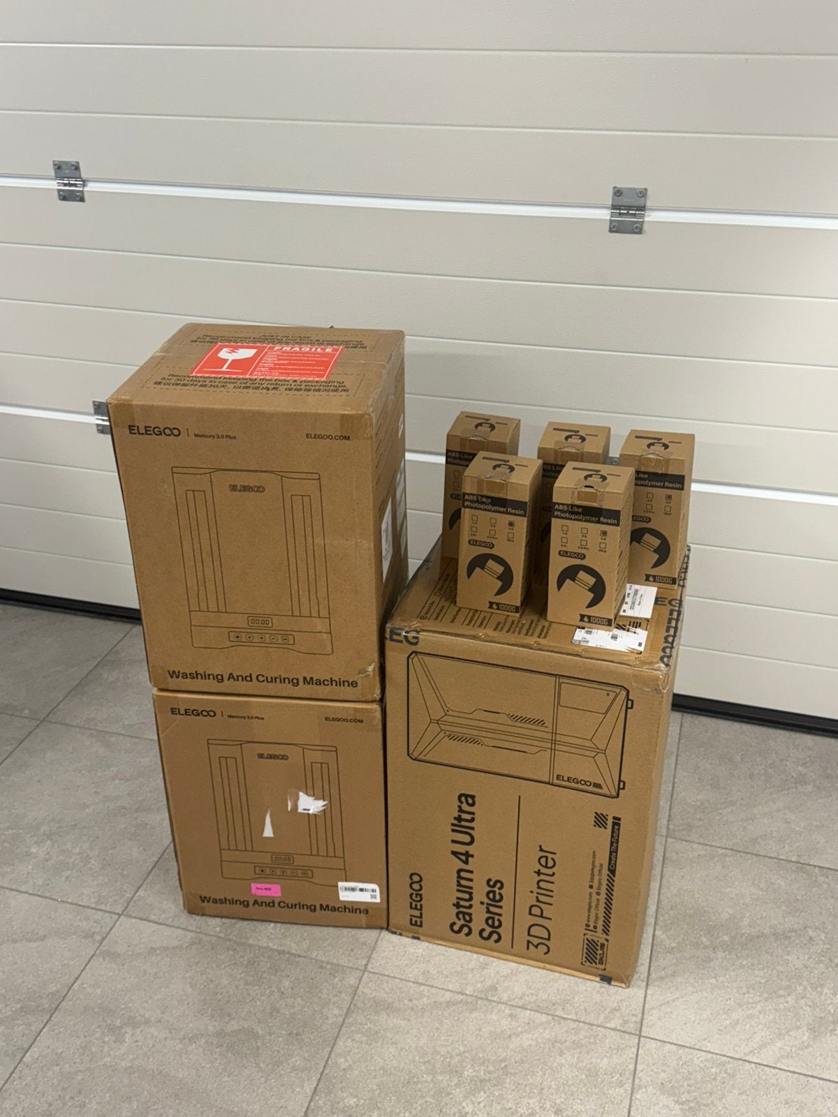 Complete Elegoo resin 3D-printer set, Computers en Software, 3D Printers, Nieuw, Resin/Hars, Ingebouwde Wi-Fi, Ophalen