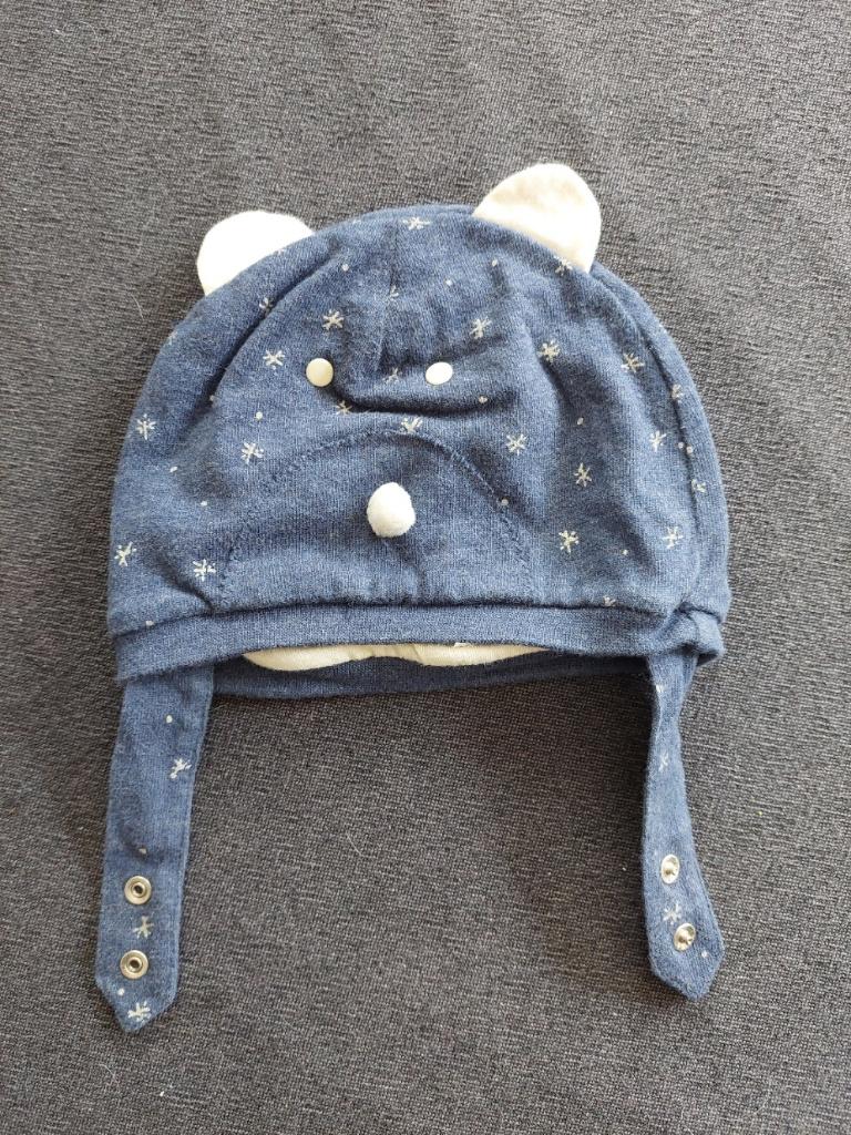 Donkerblauw babymuts, Enfants & Bébés, Vêtements de bébé | Bonnets, Écharpes & Moufles, Garçon ou Fille, Enlèvement ou Envoi, Comme neuf